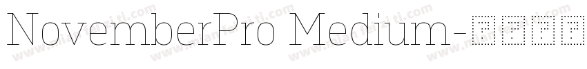 NovemberPro Medium字体转换